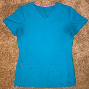 Heart & Soul Teal Scrub Set | Small | teal